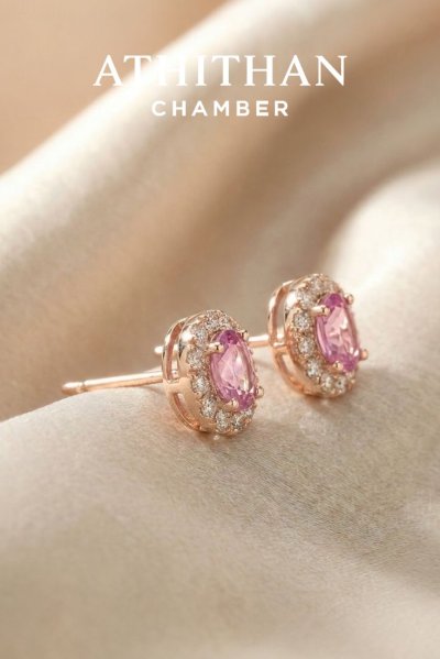 SUNRISE PADPARADSCHA Sapphire Earrings