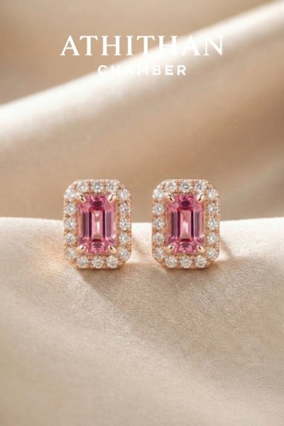 SUNRISE PADPARADSCHA Sapphire Earrings