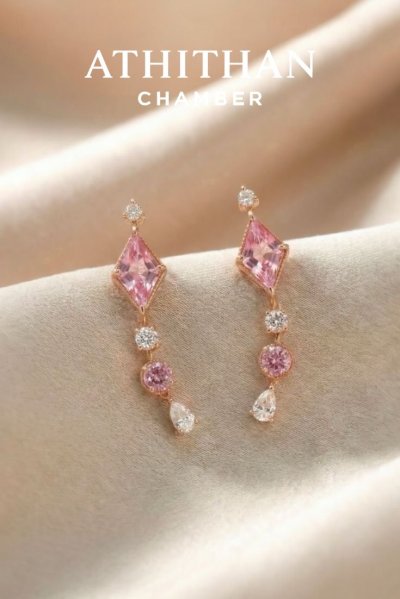 SUNRISE PADPARADSCHA Sapphire Earrings