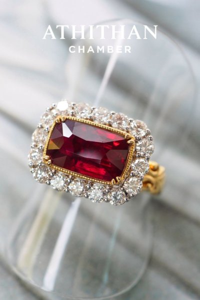 PIGEON'S BLOOD Ruby Ring