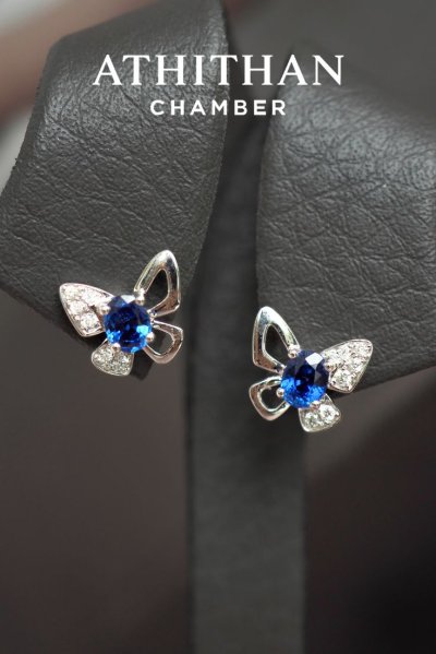 ROYAL BLUE Sapphire Earrings