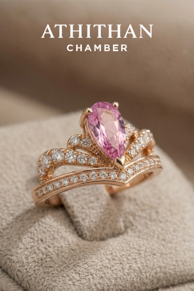 JUBILEE CROWN Padparadscha Sapphire Ring