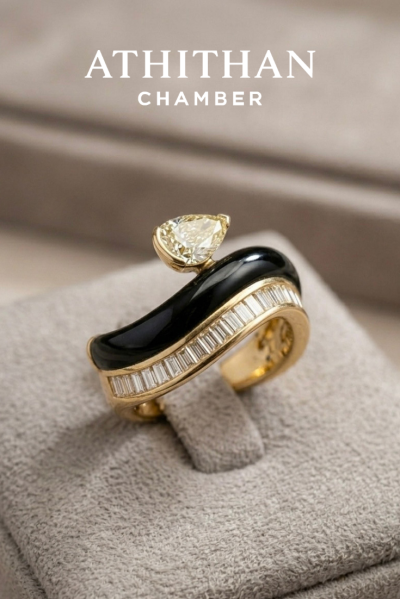 DIAMOND, AGATE Ring