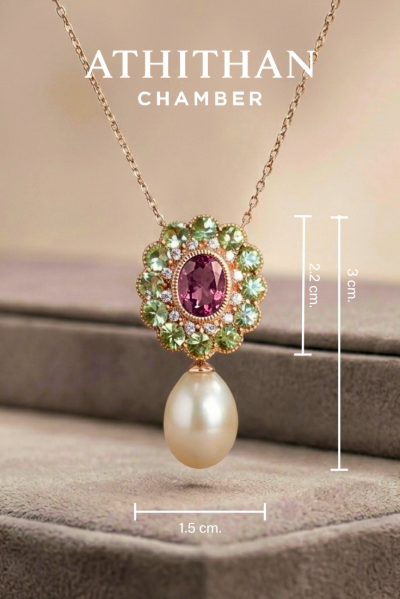 PRINCESS Padparadscha Sapphire Pendant