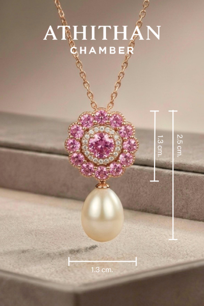 PRINCESS Padparadscha Sapphire Pendant