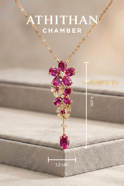 ELYSIA FLORA - Ruby Necklace