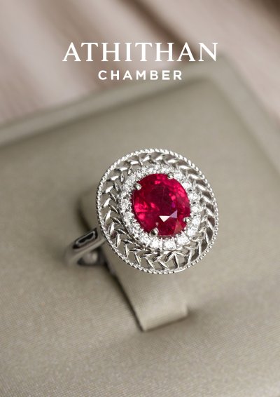 VICTORY LAUREL WREATH | Pigeon Blood Ruby Ring VICTORY LAUREL WREATH | Pigeon Blood Ruby Ring