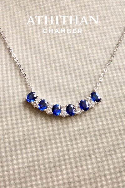 ROYAL BLUE Sapphires Necklace