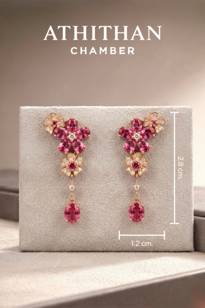 ELYSIA FLORA - Ruby Earrings
