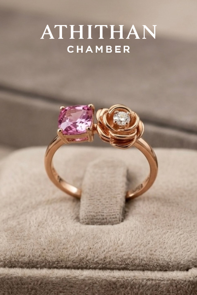 ROSIE RING Padparadscha Sapphire Ring