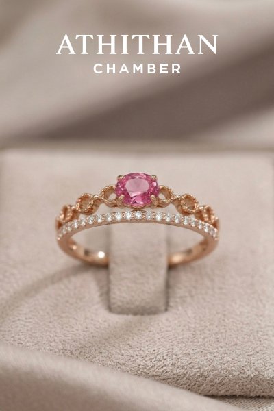 SUNRISE PADPARADSCHA  Sapphire Ring