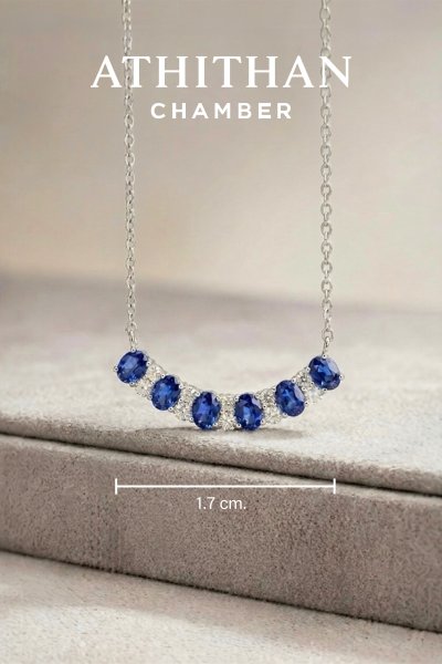 ROYAL BLUE Sapphires Necklace
