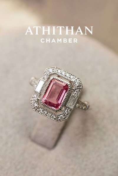 PRINCESS ASTRID Padparadscha Sapphire Ring