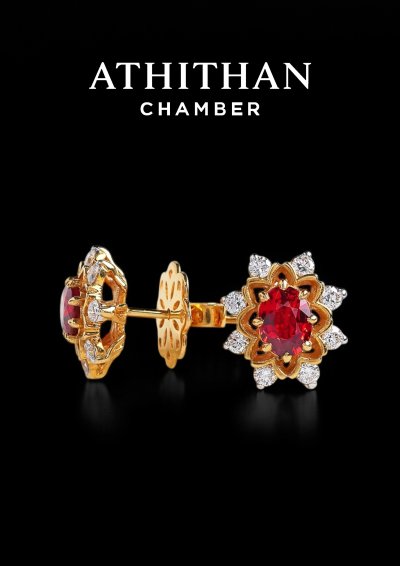 Orange Sapphire Ring