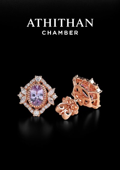 Pink Sapphire Earrings