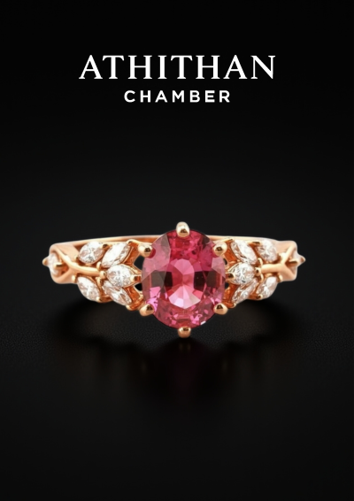 ETERNAL ROSE Padparadscha Sapphire Ring ETERNAL ROSE Padparadscha Sapphire Ring