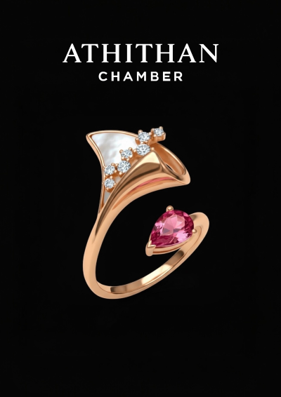 LOVE & BEST WISHES Padparadscha Sapphire Ring LOVE & BEST WISHES Padparadscha Sapphire Ring