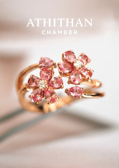 ETERNAL SAKURA Padparadscha Sapphire Ring