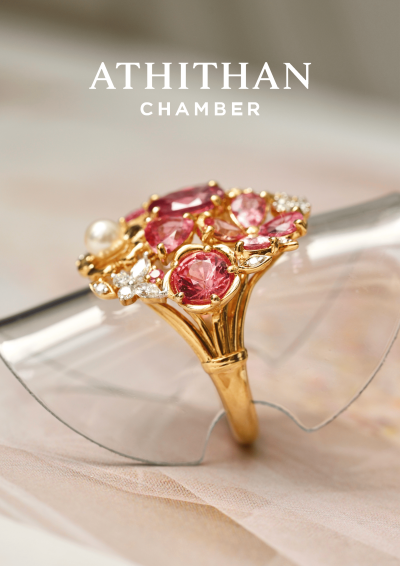 SPRING WHISPER Padparadscha Sapphire Ring