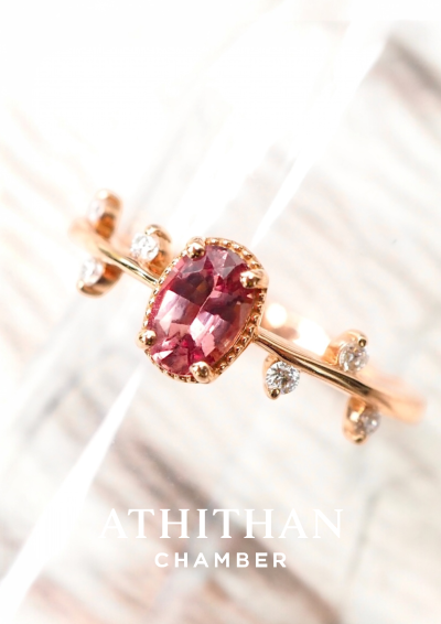 WINSON TIARA Padparadscha Sapphire Ring