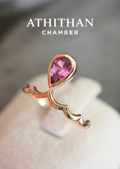 MY CROWN Padparadscha Sapphire Ring MY CROWN Padparadscha Sapphire Ring