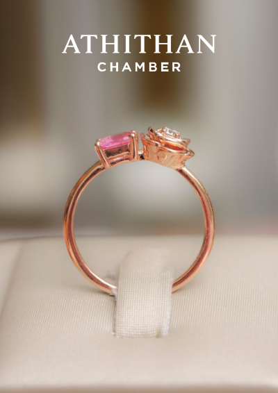 ROSIE RING Padparadscha Sapphire Ring