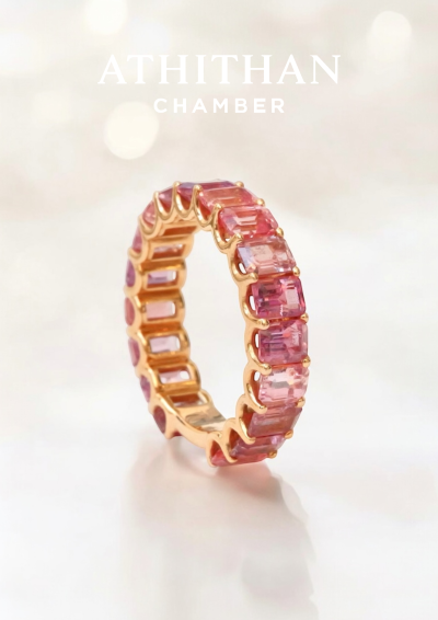 ETERNAL RING Padparadscha Sapphire Ring ETERNAL RING Padparadscha Sapphire Ring