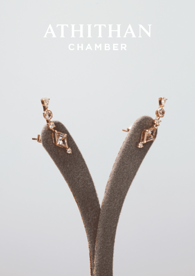 Padparadscha Sapphire Earring