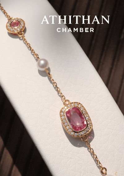 Padparadscha Sapphire Bracelet Padparadscha Sapphire Bracelet