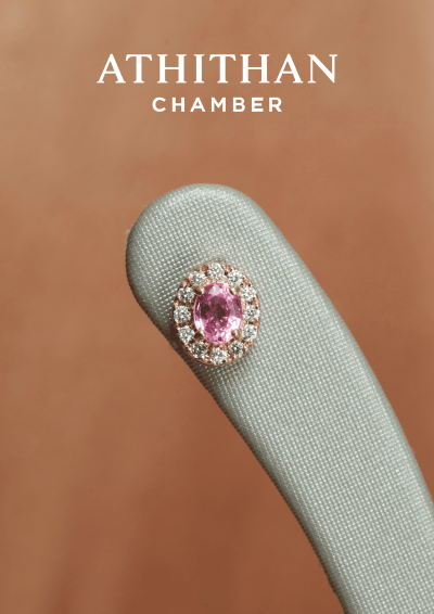 Padparadscha Sapphire Earring