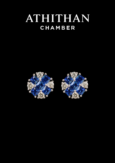 Blue Sapphire Earring