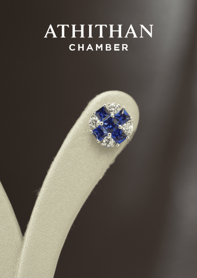 Blue Sapphire Earring
