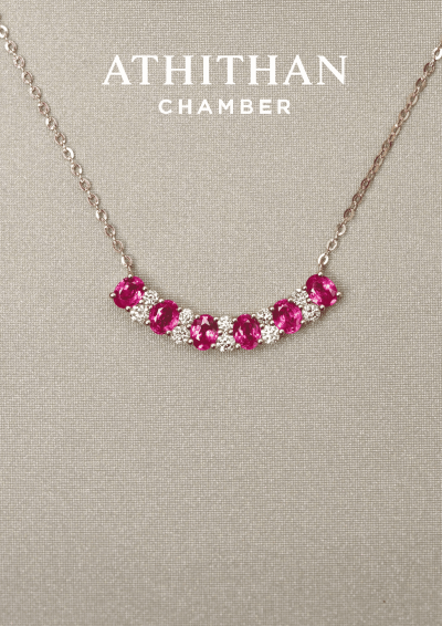 Ruby Pendant Necklace