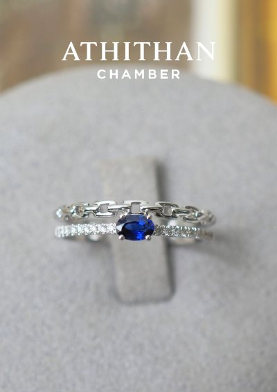 Royal Blue Sapphire FOREVER BOND Ring Royal Blue Sapphire FOREVER BOND Ring
