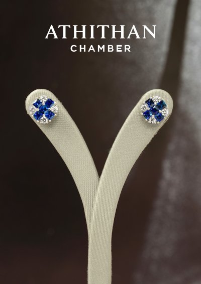 ROYAL BLUE Sapphire Earrings