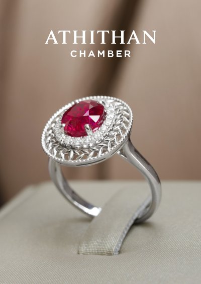 VICTORY LAUREL WREATH | Pigeon Blood Ruby Ring VICTORY LAUREL WREATH | Pigeon Blood Ruby Ring