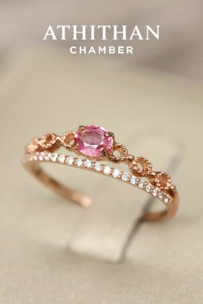 SUNRISE PADPARADSCHA  Sapphire Ring