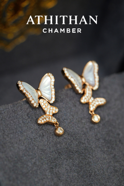 WHISPERING WINGS - Mother of Pearl Earrings (Pre-order 45 days)