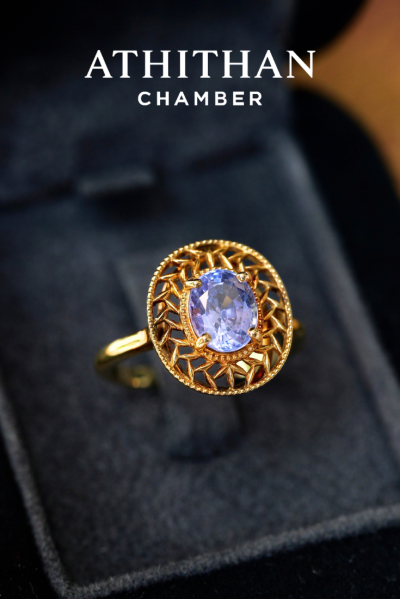 THE EMBLEM OF VICTORY - Violet Sapphire Ring