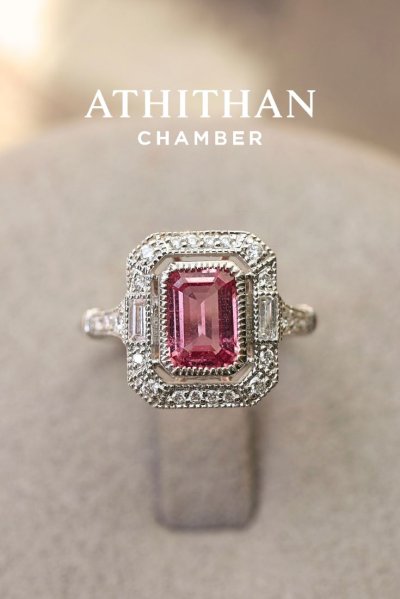 PRINCESS ASTRID Padparadscha Sapphire Ring