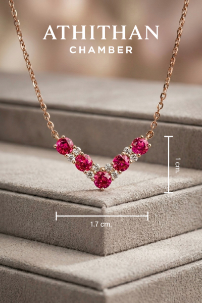 VIVID ARC - Ruby Necklace