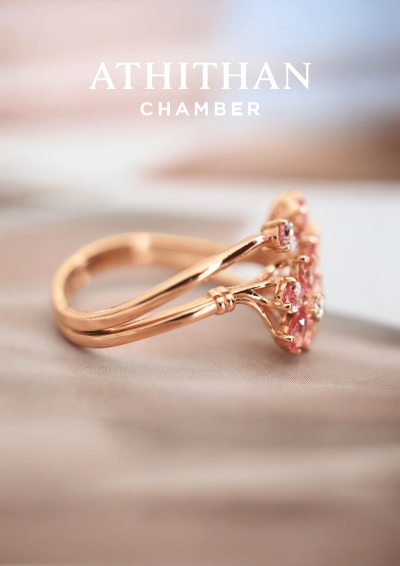 ETERNAL SAKURA Padparadscha Sapphire Ring