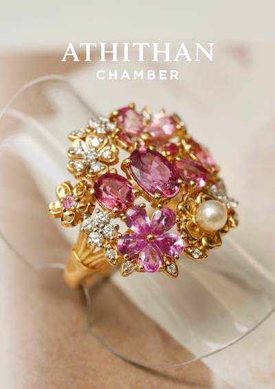 SPRING WHISPER Padparadscha Sapphire Ring