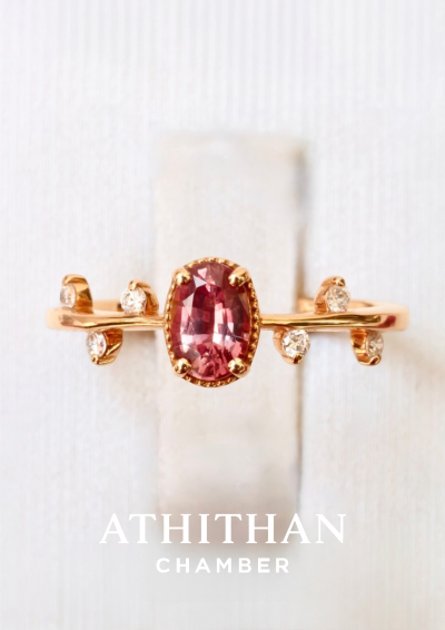 WINSON TIARA Padparadscha Sapphire Ring