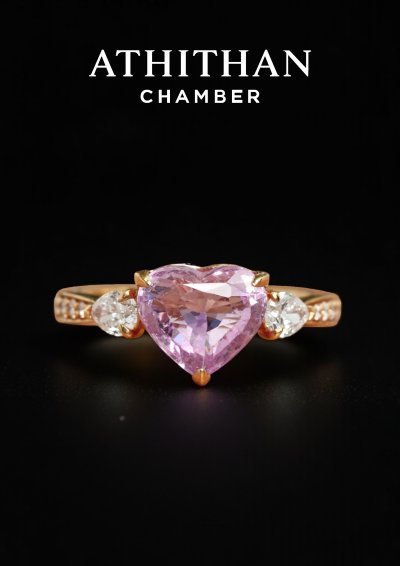 Padparadscha Sapphire Ring