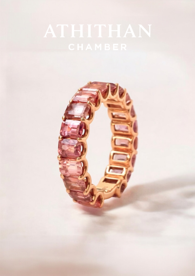 ETERNAL RING Padparadscha Sapphire Ring