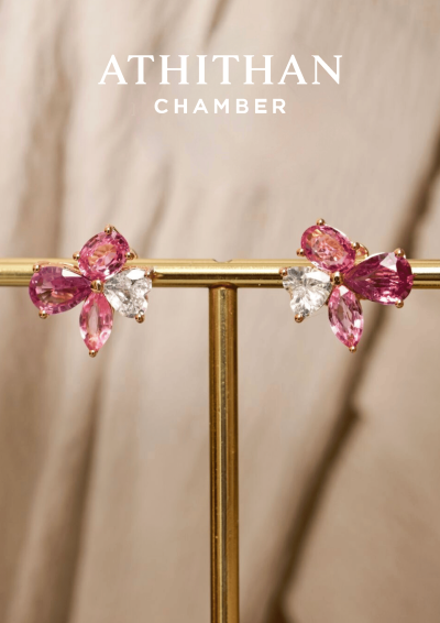 CROWN JEWELS Padparadscha Sapphire Earring