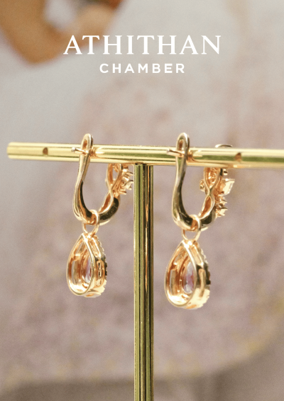 JULIET CROWN Padparadscha Sapphire Earring