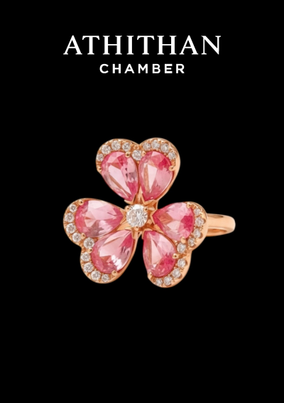 PANSY PERFECTION Padparadscha Sapphire Ring PANSY PERFECTION Padparadscha Sapphire Ring