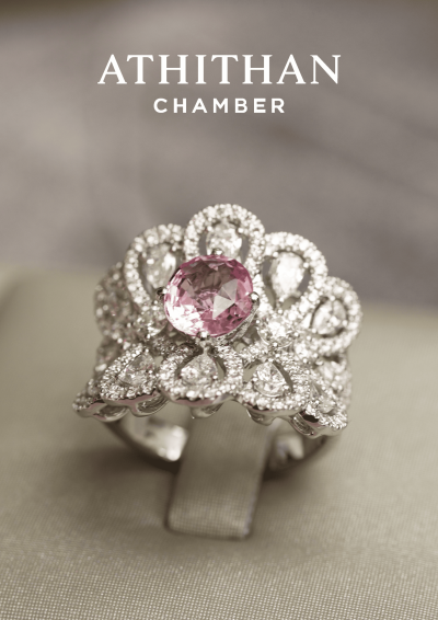 Padparadscha Sapphire Ring